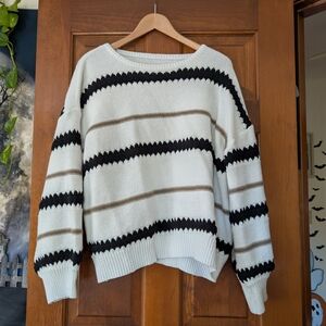 Striped Black and White Sweater